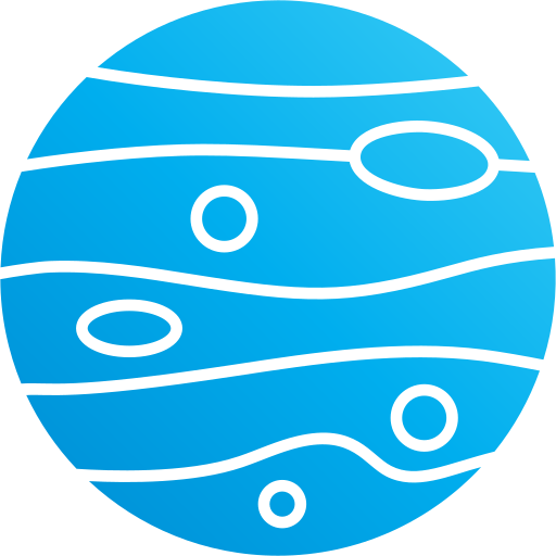 Jupiter Andinur Flat Gradient icon
