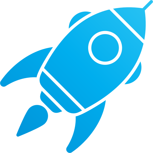 Rocket Andinur Flat Gradient icon