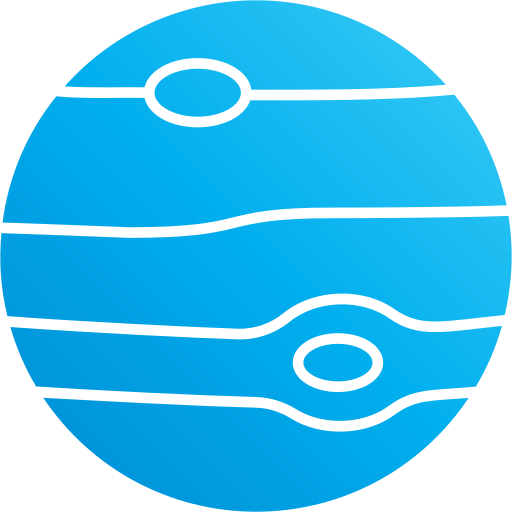 neptun Andinur Flat Gradient icon