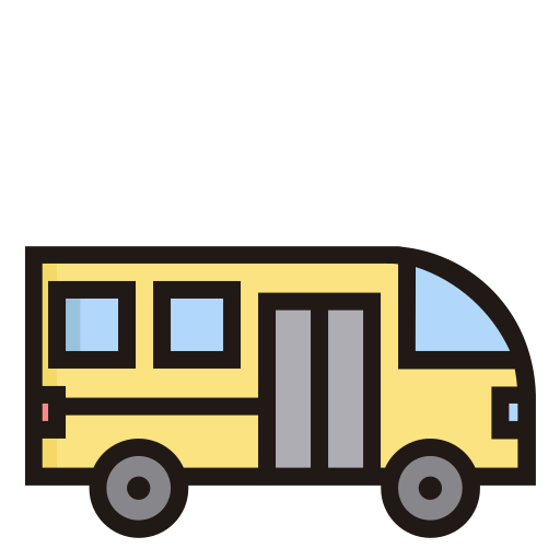 autobús Generic Outline Color icono
