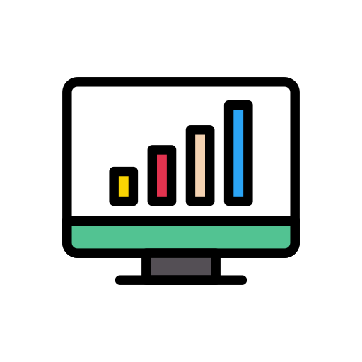statystyczny Vector Stall Lineal Color ikona