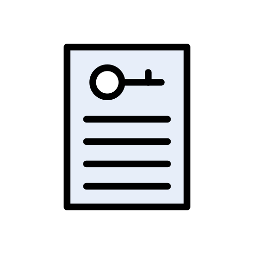 문서 Vector Stall Lineal Color icon