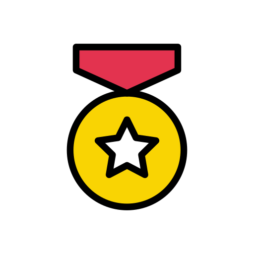 メダル Vector Stall Lineal Color icon