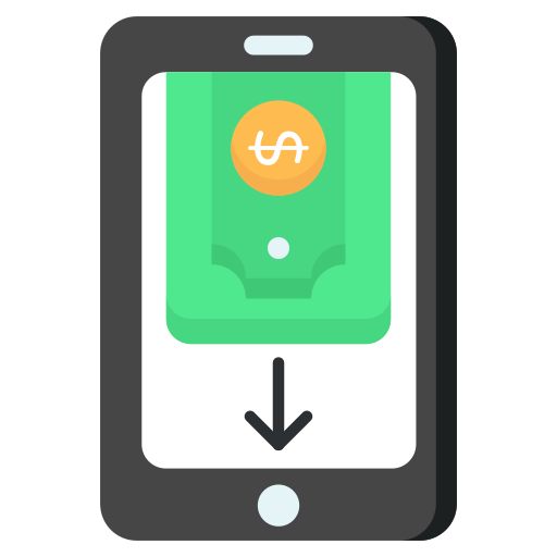 mobilne pieniądze Generic Flat ikona