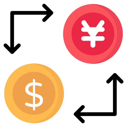 cambio de divisas Generic Flat icono