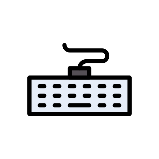 klawiatura Vector Stall Lineal Color ikona