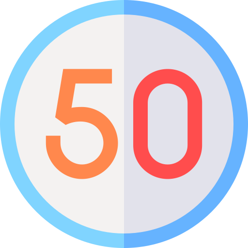 50 Basic Straight Flat icono