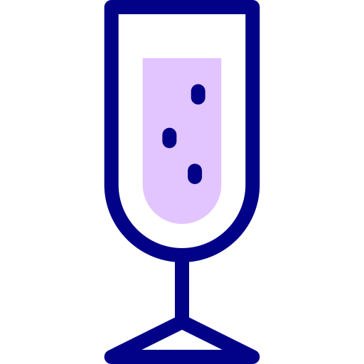 szampan Detailed Mixed Lineal color ikona