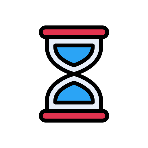 reloj de arena Vector Stall Lineal Color icono