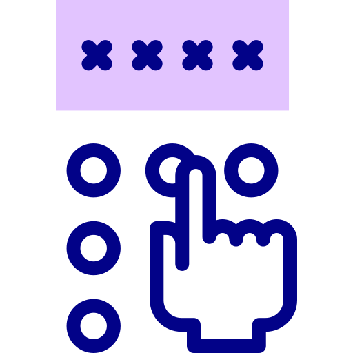 código pin Detailed Mixed Lineal color icono