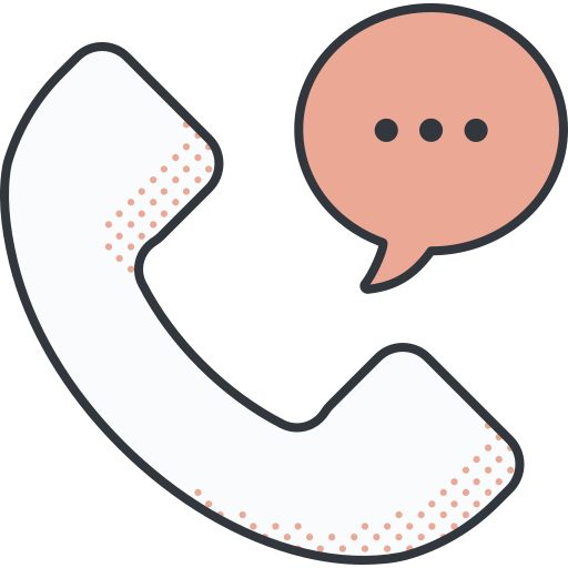 telefoongesprek Detailed Offset Lineal color icoon