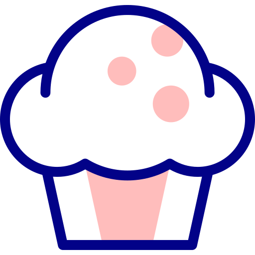 muffin Detailed Mixed Lineal color icon