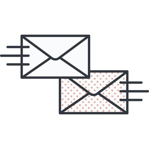 correo electrónico Detailed Offset Lineal color icono