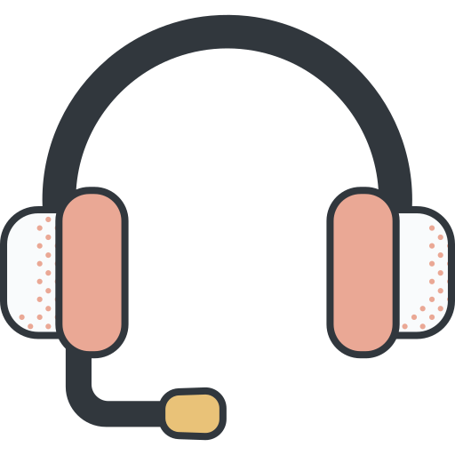 zestaw słuchawkowy Detailed Offset Lineal color ikona