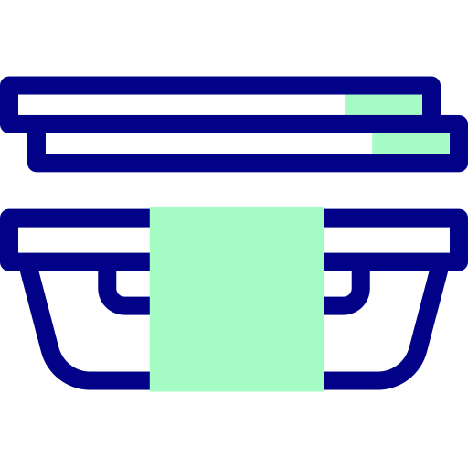 Коробка для ланча Detailed Mixed Lineal color иконка
