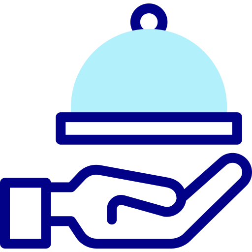 bandeja de comida Detailed Mixed Lineal color icono