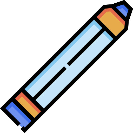 연필 Detailed Straight Lineal color icon