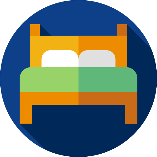 bed Flat Circular Flat icoon