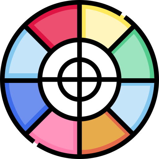 roda de cores Detailed Straight Lineal color Ícone