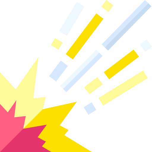 explosief Basic Straight Flat icoon