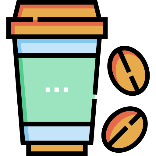 café Detailed Straight Lineal color icono