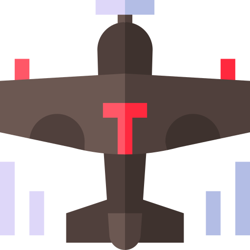 vliegtuigen Basic Straight Flat icoon