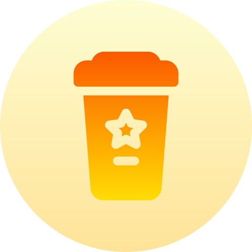 Coffee cup Basic Gradient Circular icon