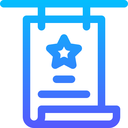 ポスター Basic Gradient Lineal color icon