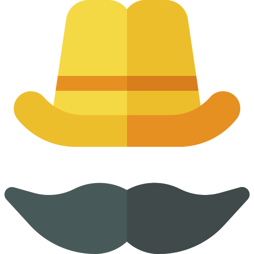 kowbojski kapelusz Basic Rounded Flat ikona