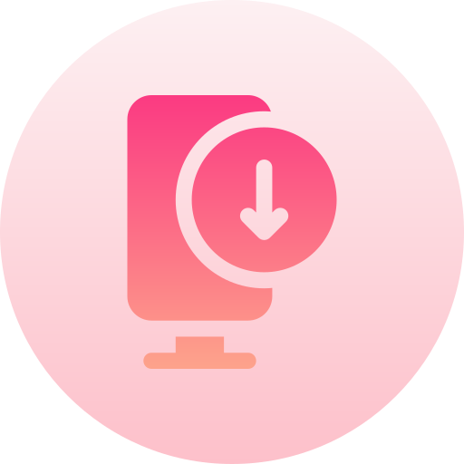 정자 Basic Gradient Circular icon