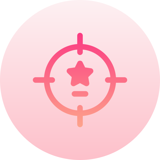目標 Basic Gradient Circular icon
