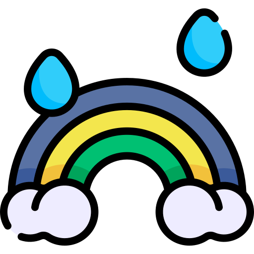 regenbogen Kawaii Lineal color icon