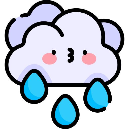 regen Kawaii Lineal color icon