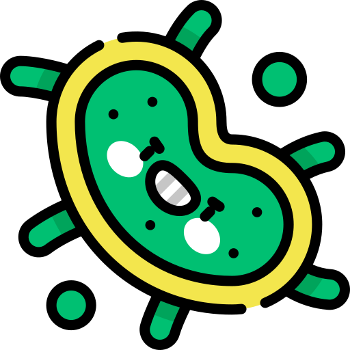 Bacteria Kawaii Lineal color icon