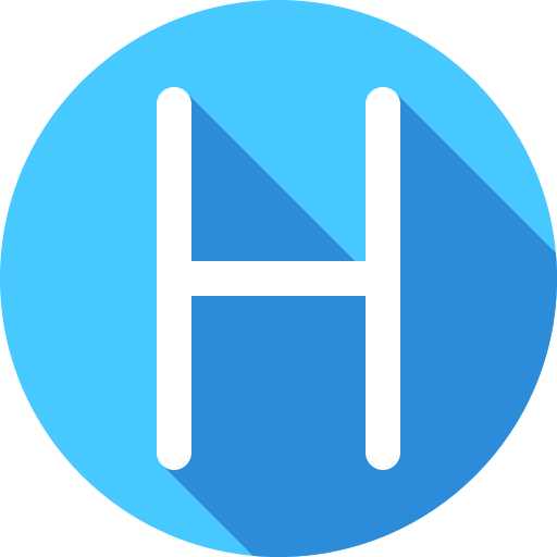 litera h Generic Circular ikona