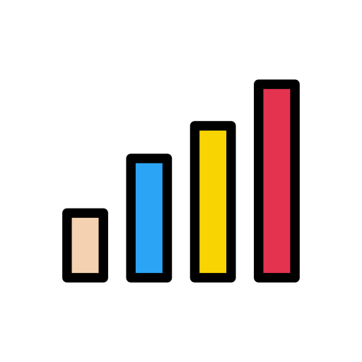 グラフ Vector Stall Lineal Color icon