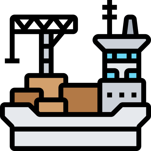 containerschiff Meticulous Lineal Color icon