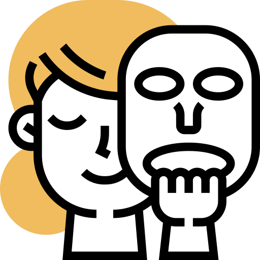 mascherina Meticulous Yellow shadow icona