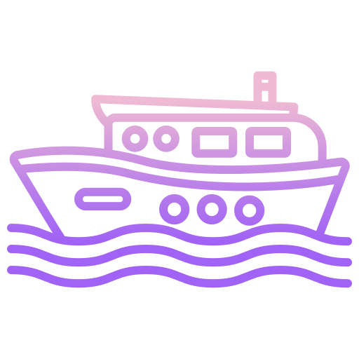 Лодка Icongeek26 Outline Gradient иконка