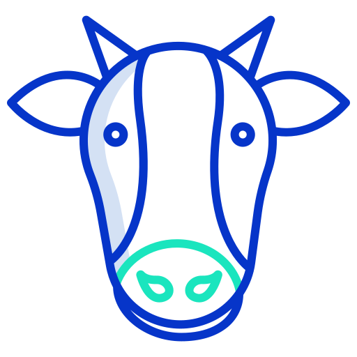 vaca Icongeek26 Outline Colour icono