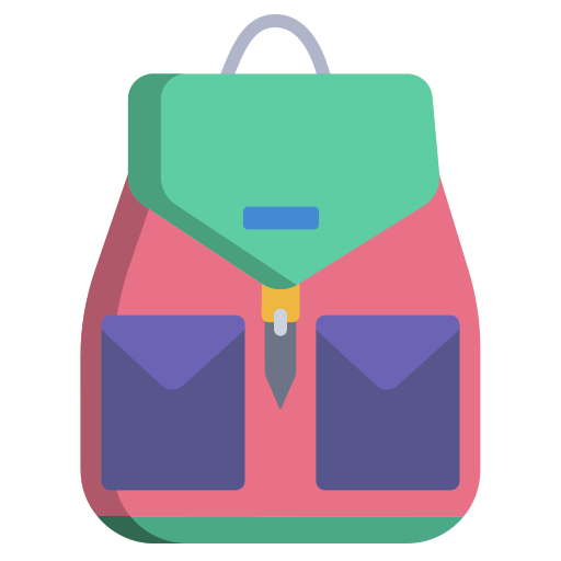 Backpack Icongeek26 Flat icon