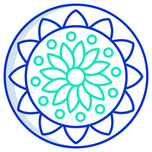 mandala Icongeek26 Outline Colour ikona