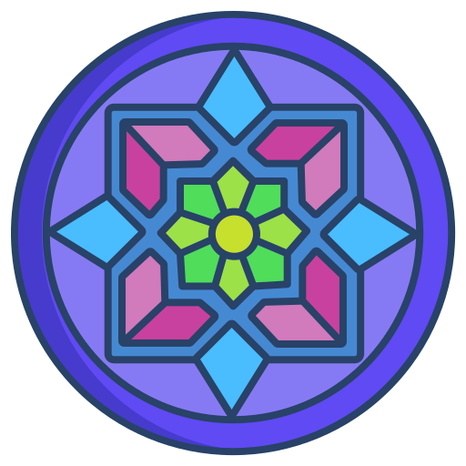 mandala Icongeek26 Linear Colour icona