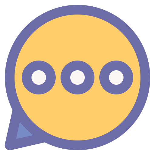 burbuja de diálogo Generic Outline Color icono