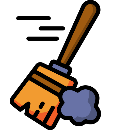 Broom Generic Outline Color icon