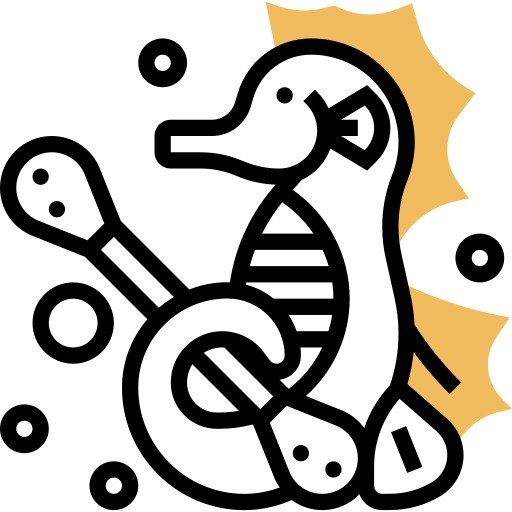 konik morski Meticulous Yellow shadow ikona