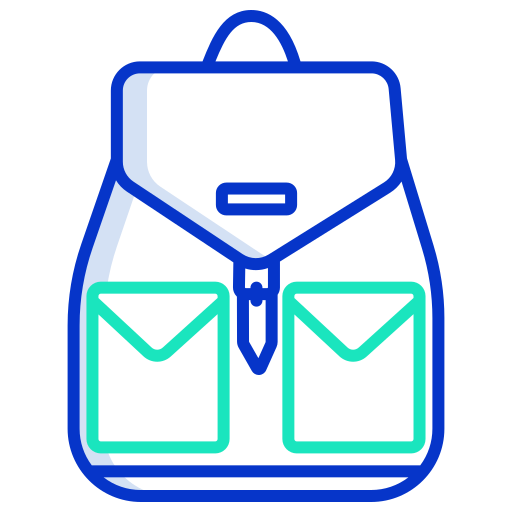 Backpack Icongeek26 Outline Colour icon
