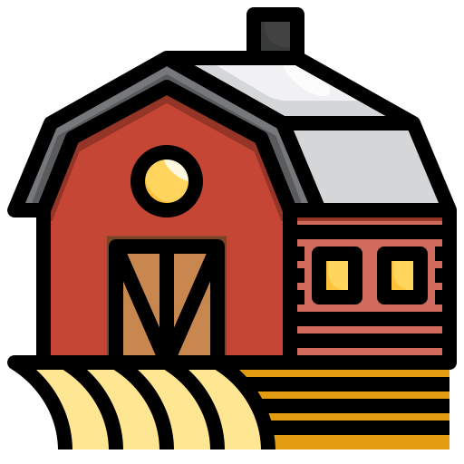 boerderij Generic Outline Color icoon