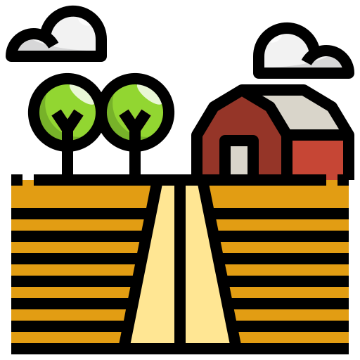 boerderij Generic Outline Color icoon