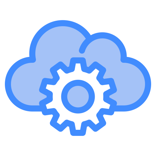 configuración de la nube Generic Blue icono